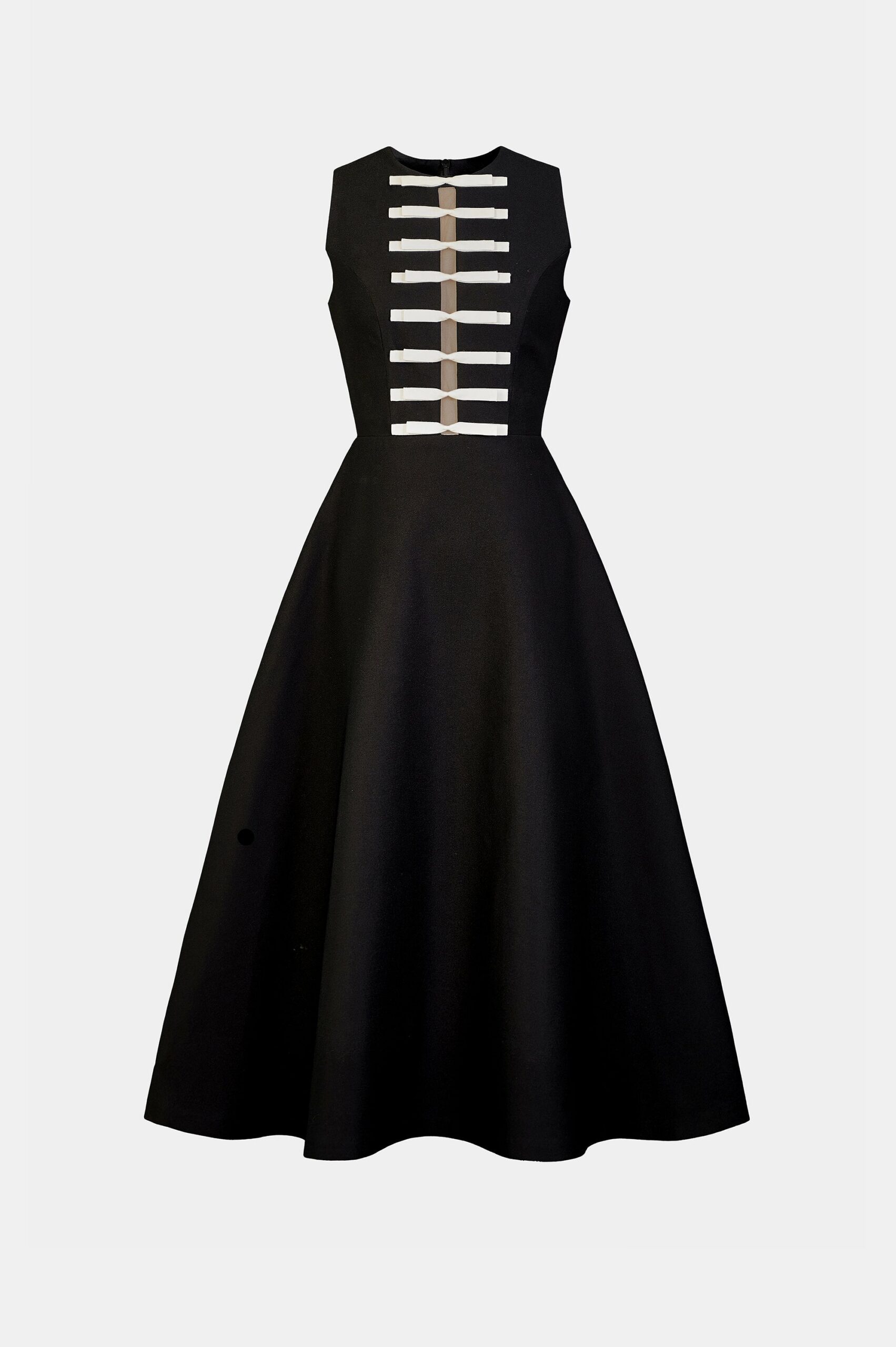 BOW TIED MIDI DRESS FOR WEDDING GUEST