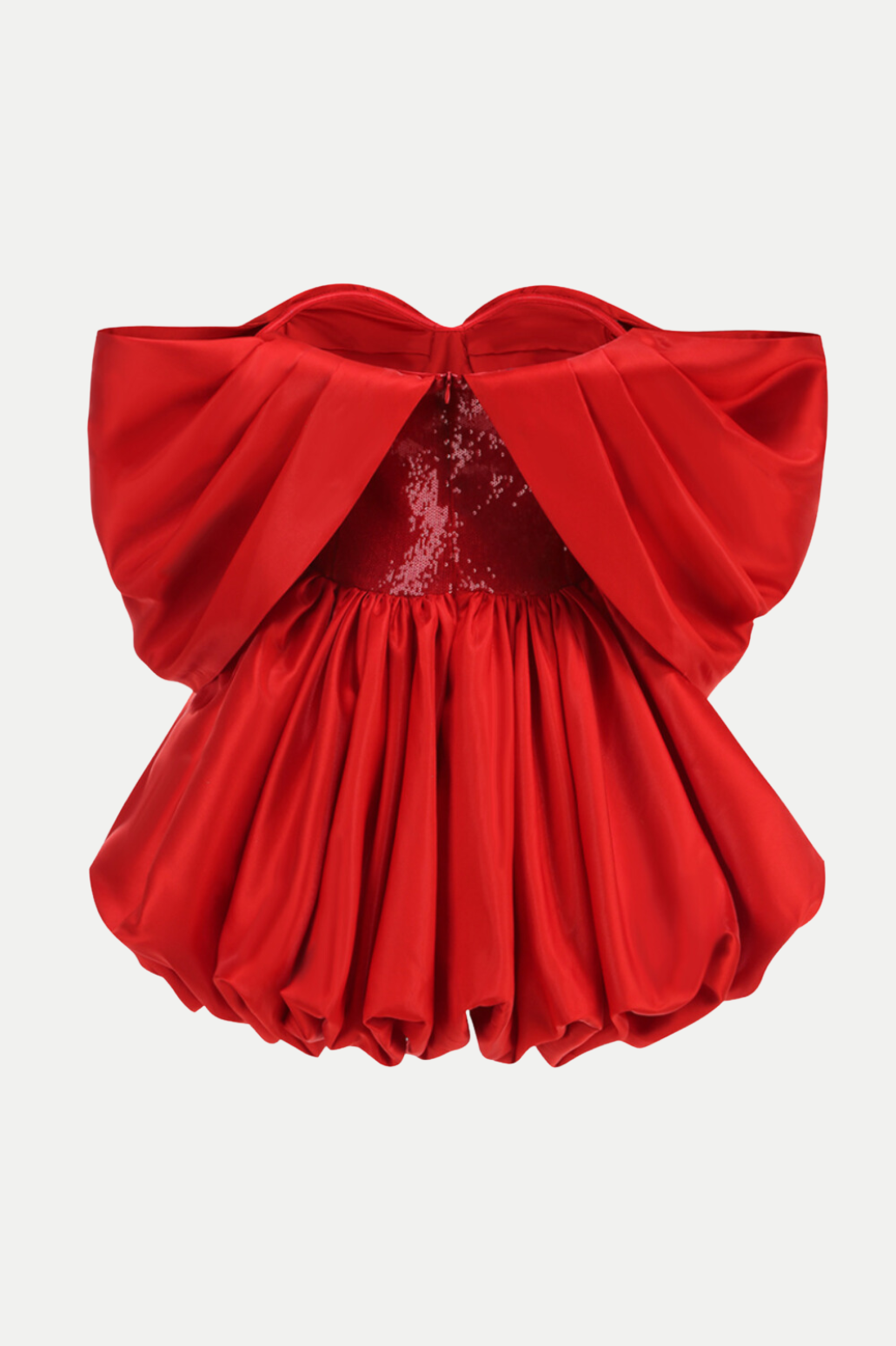 VAKIA SEQUIN OFF-SHOULDER PARTY MINI DRESS