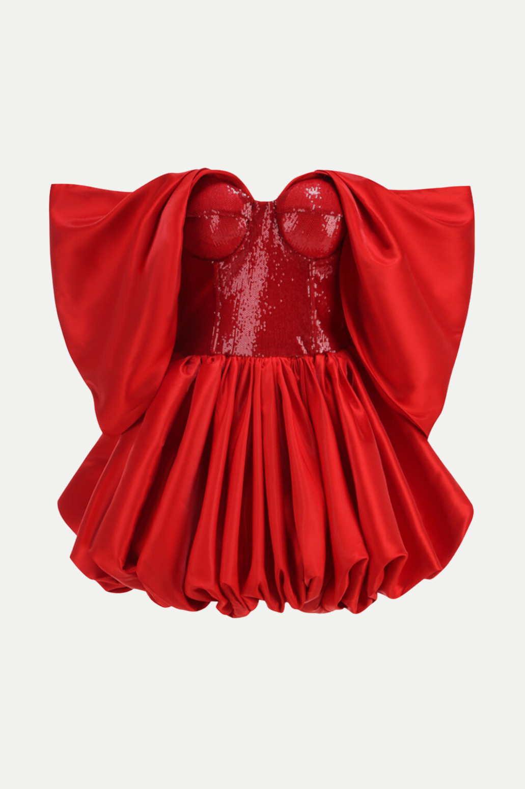 VAKIA SEQUIN OFF-SHOULDER PARTY MINI DRESS