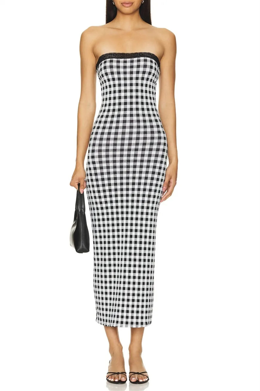 VANESSA GINGHAM BABYDOLL DRESS SET