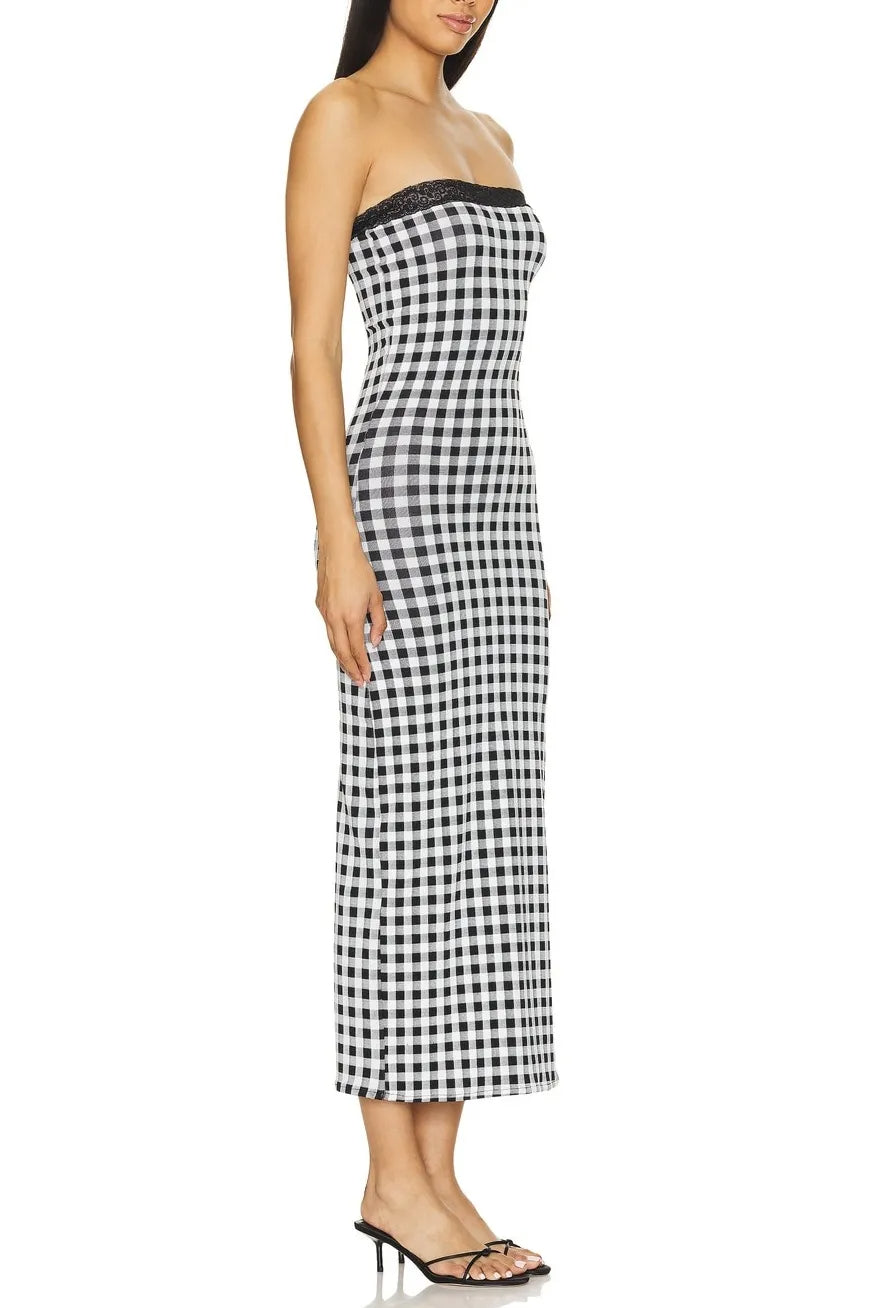 VANESSA GINGHAM BABYDOLL DRESS SET