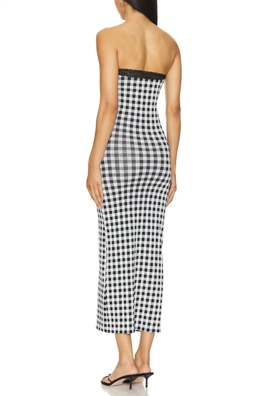 VANESSA GINGHAM BABYDOLL DRESS SET
