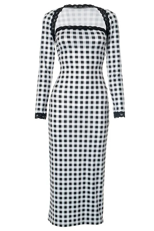 VANESSA GINGHAM BABYDOLL DRESS SET