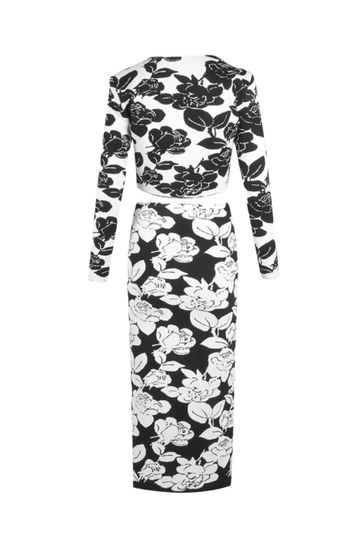 VERNON JACQUARD BANDAGE TWO-PIECE SET FOR PARTIES
