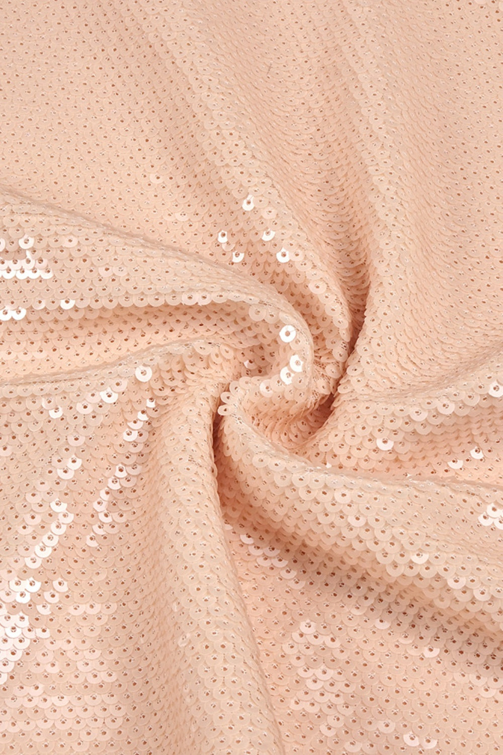 VIDONIA HALTER SEQUIN MAXI DRESS - NUDE