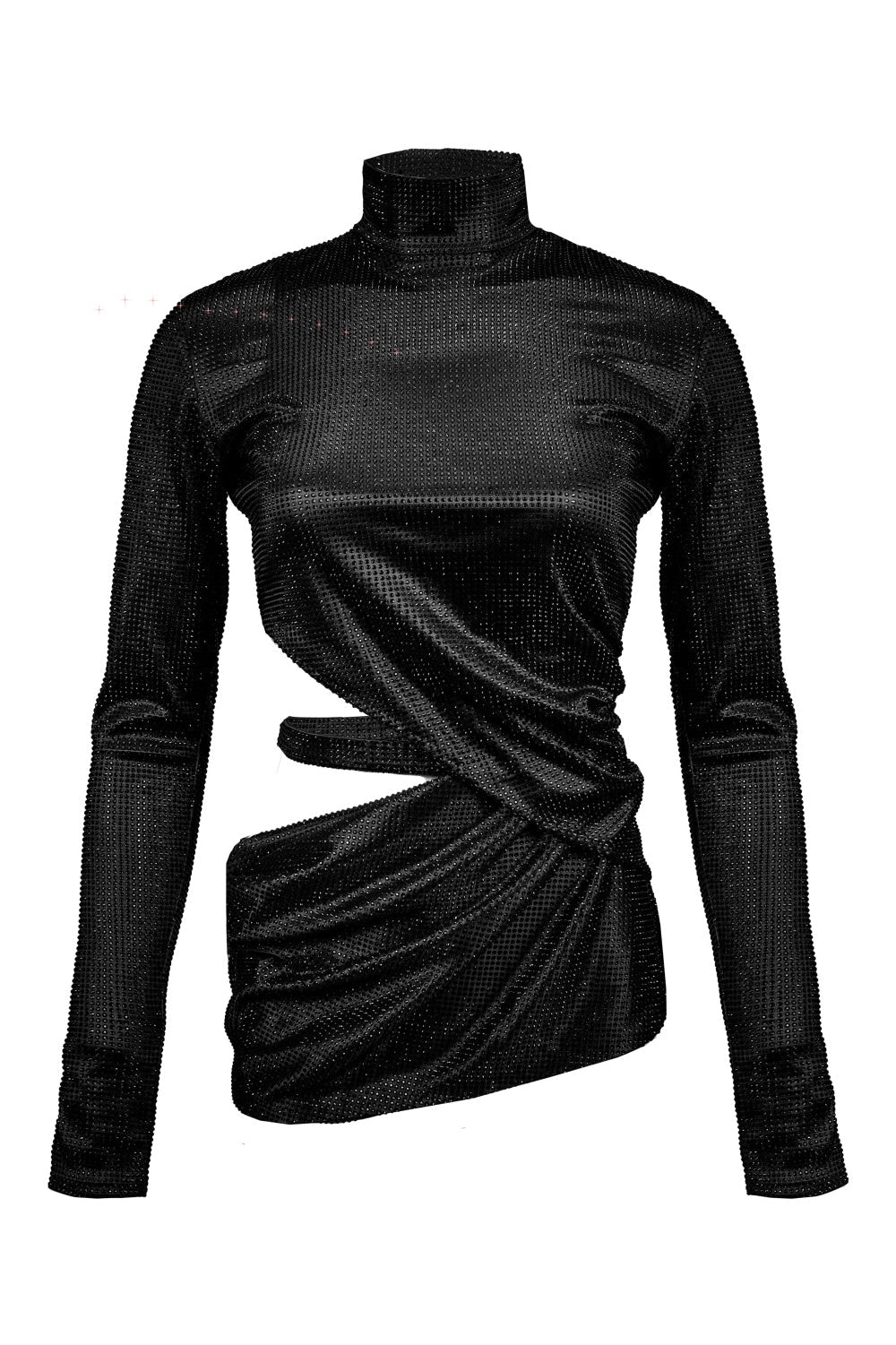 VIVEKA CRYSTAL CUTOUT MINI DRESS FOR PARTY