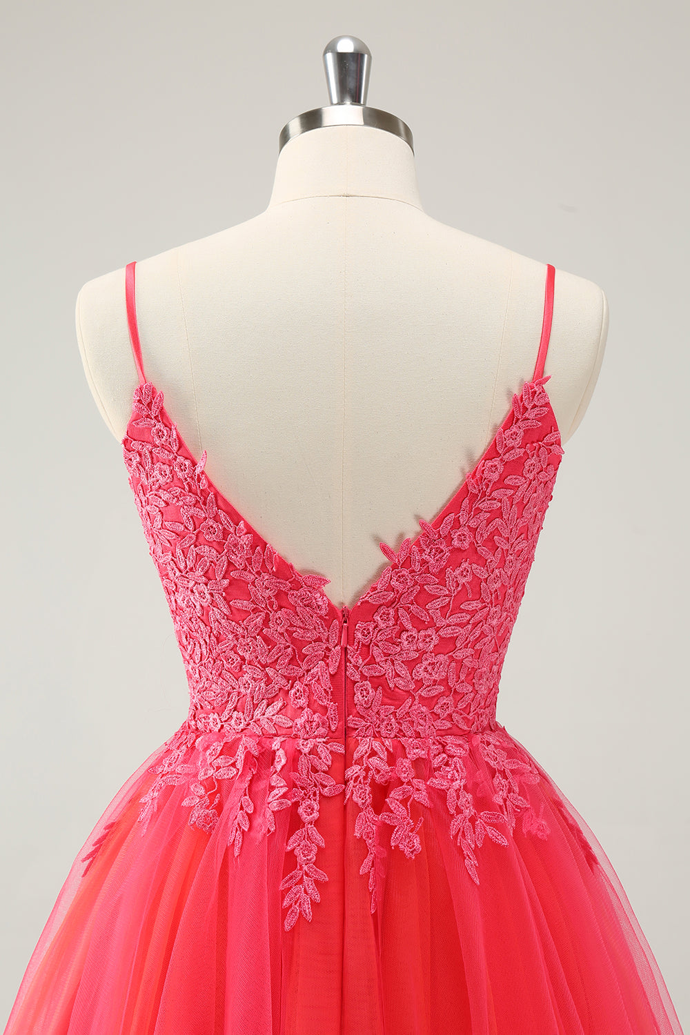 HOT PINK A-LINE HOME DRESS WITH APPLIQUES