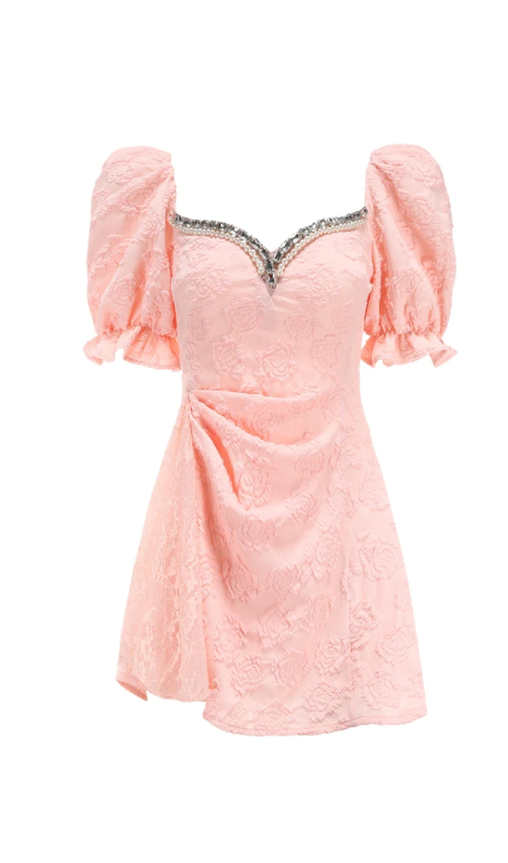 GLAM FLORAL BACKLESS MINI DRESS PINK