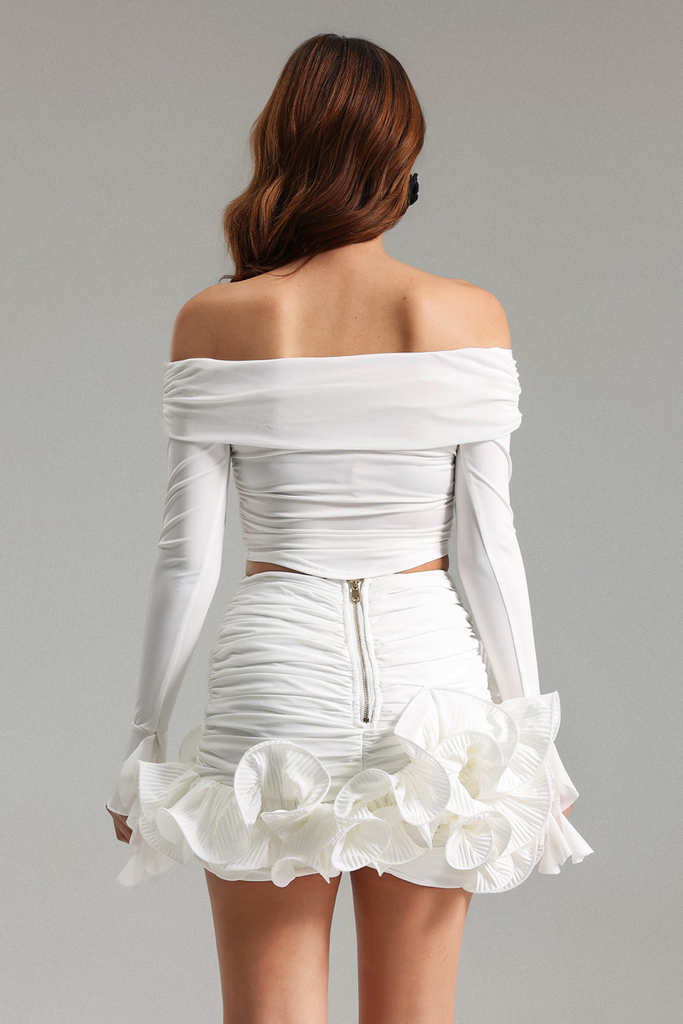 WESANI RUFFLED FLOUNCE SKIRT FOR PARTIES
