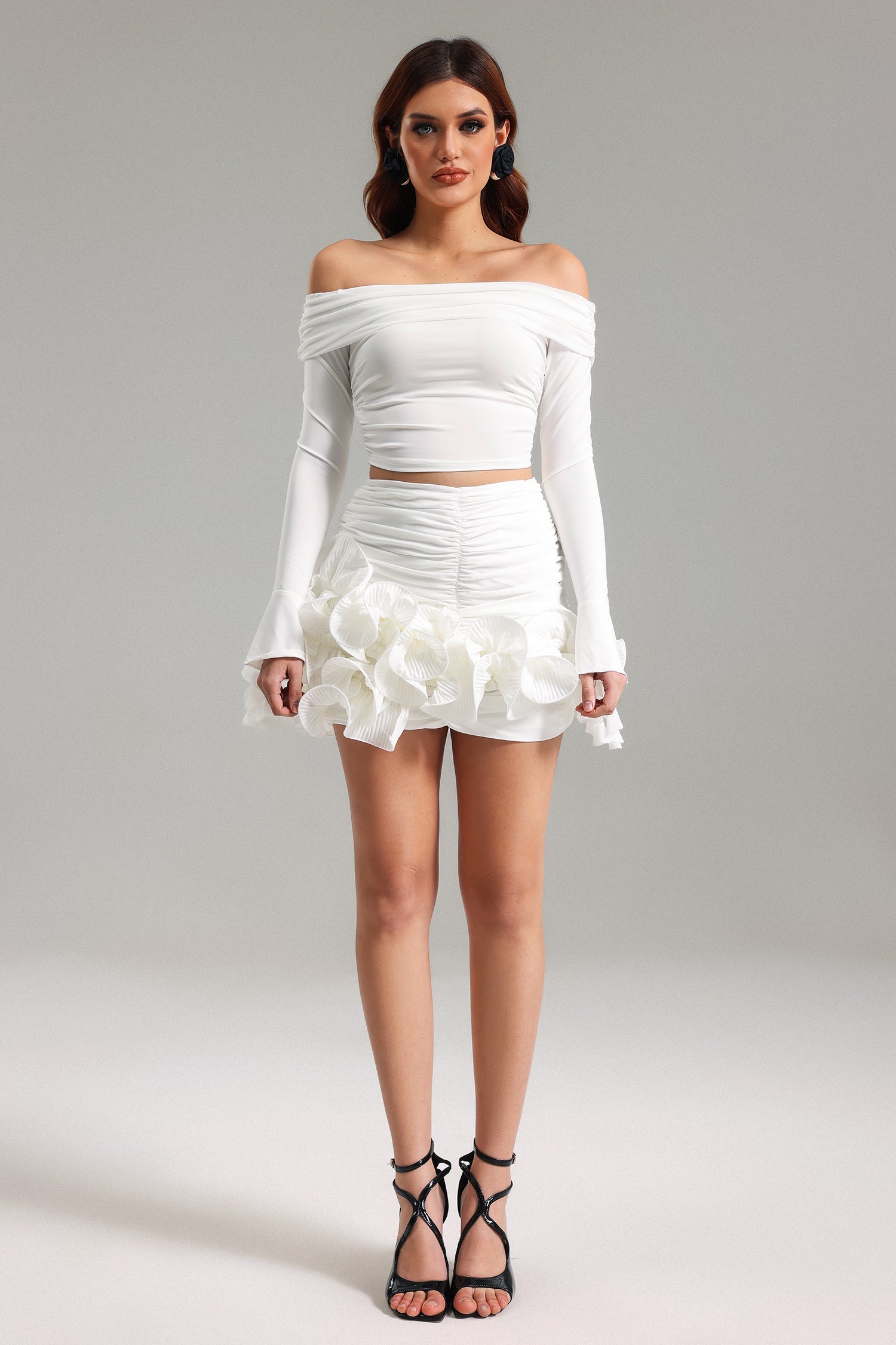 WESANI RUFFLED FLOUNCE SKIRT FOR PARTIES