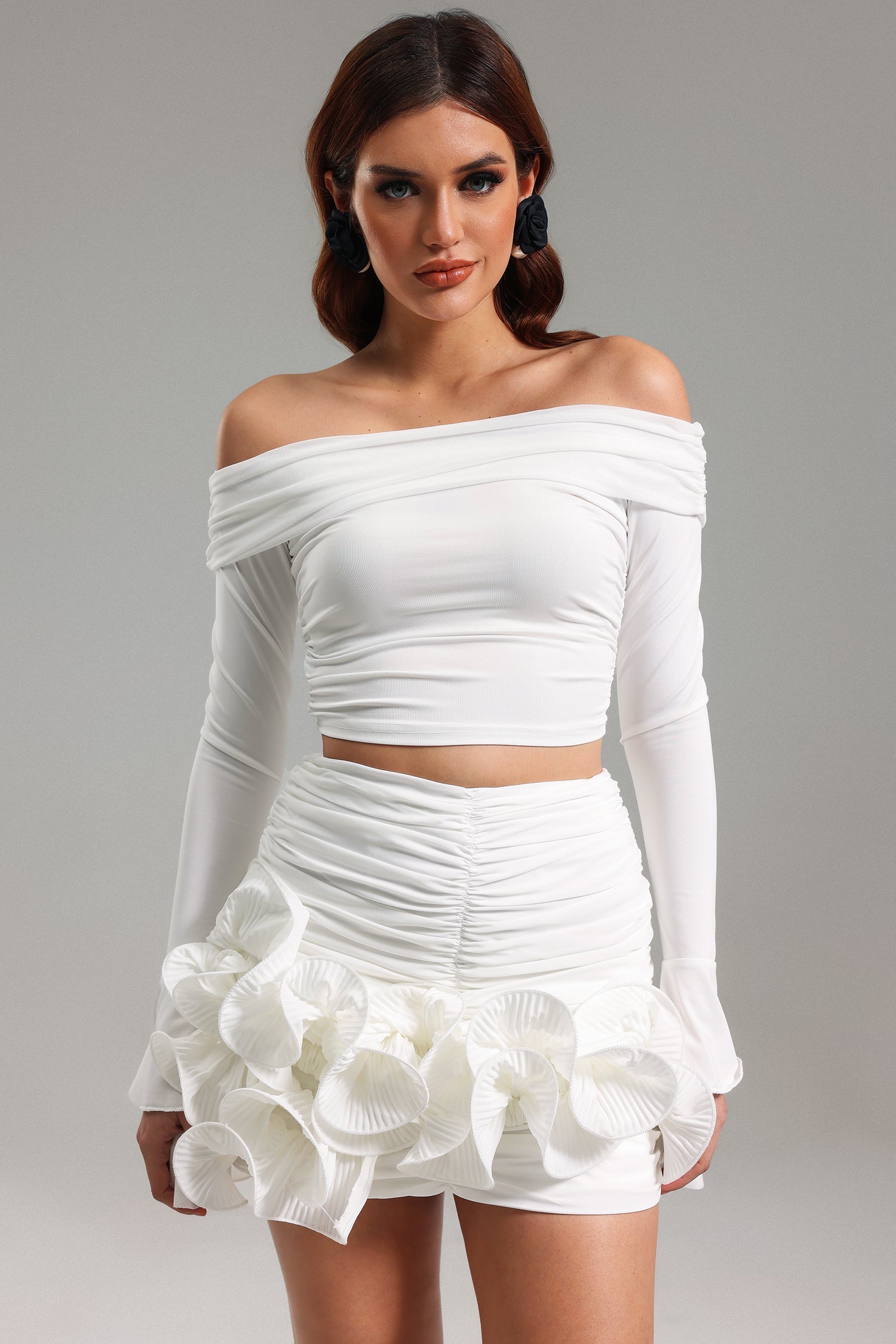 WESANI RUFFLED FLOUNCE SKIRT FOR PARTIES