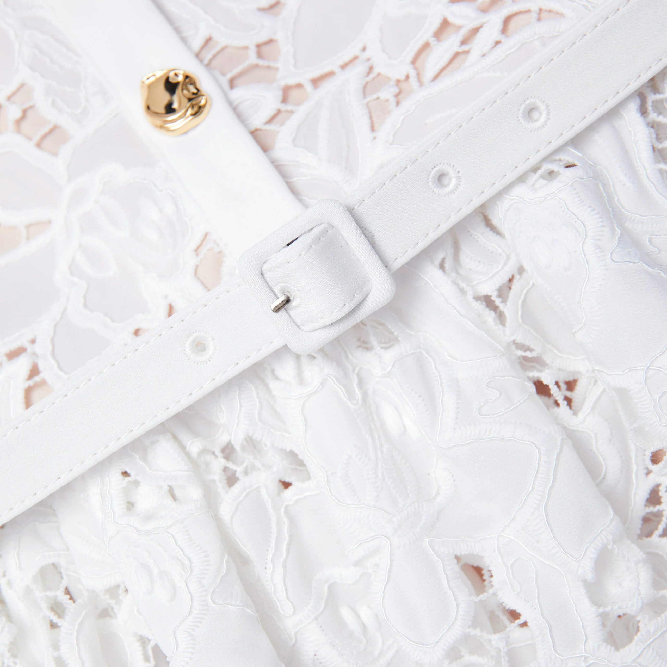 WHITE LACE TIERED MINI DRESS FOR PARTIES