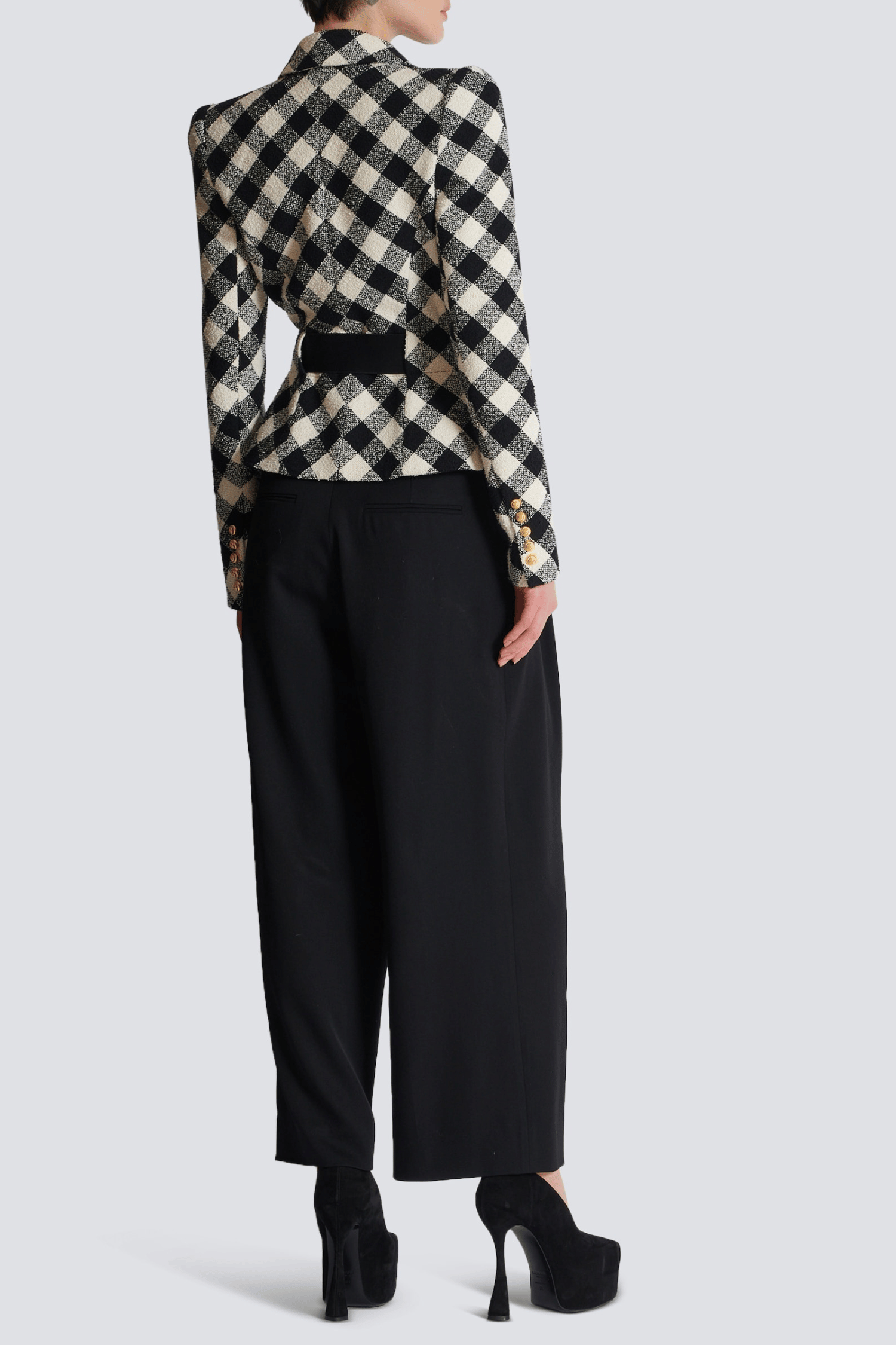 WYATT GINGHAM BLAZER – STRUCTURED WEDDING JACKET