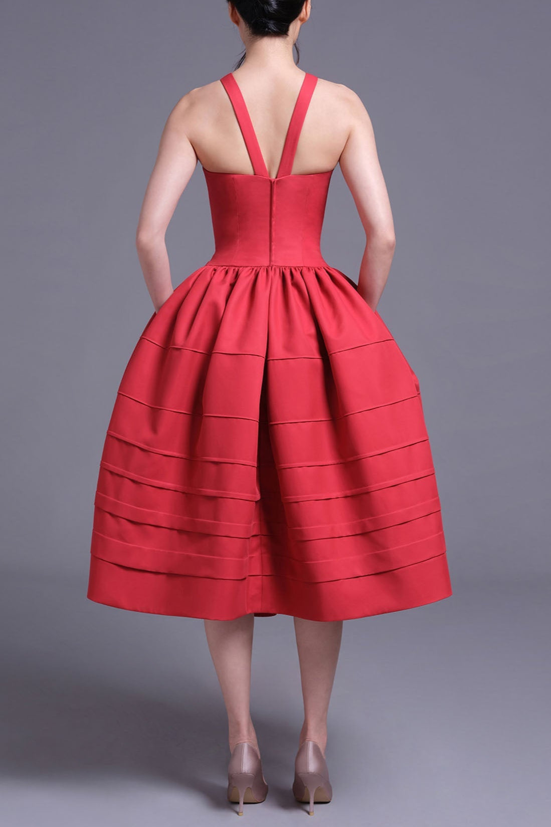 BERRY BELL MINI DRESS RED PARTY