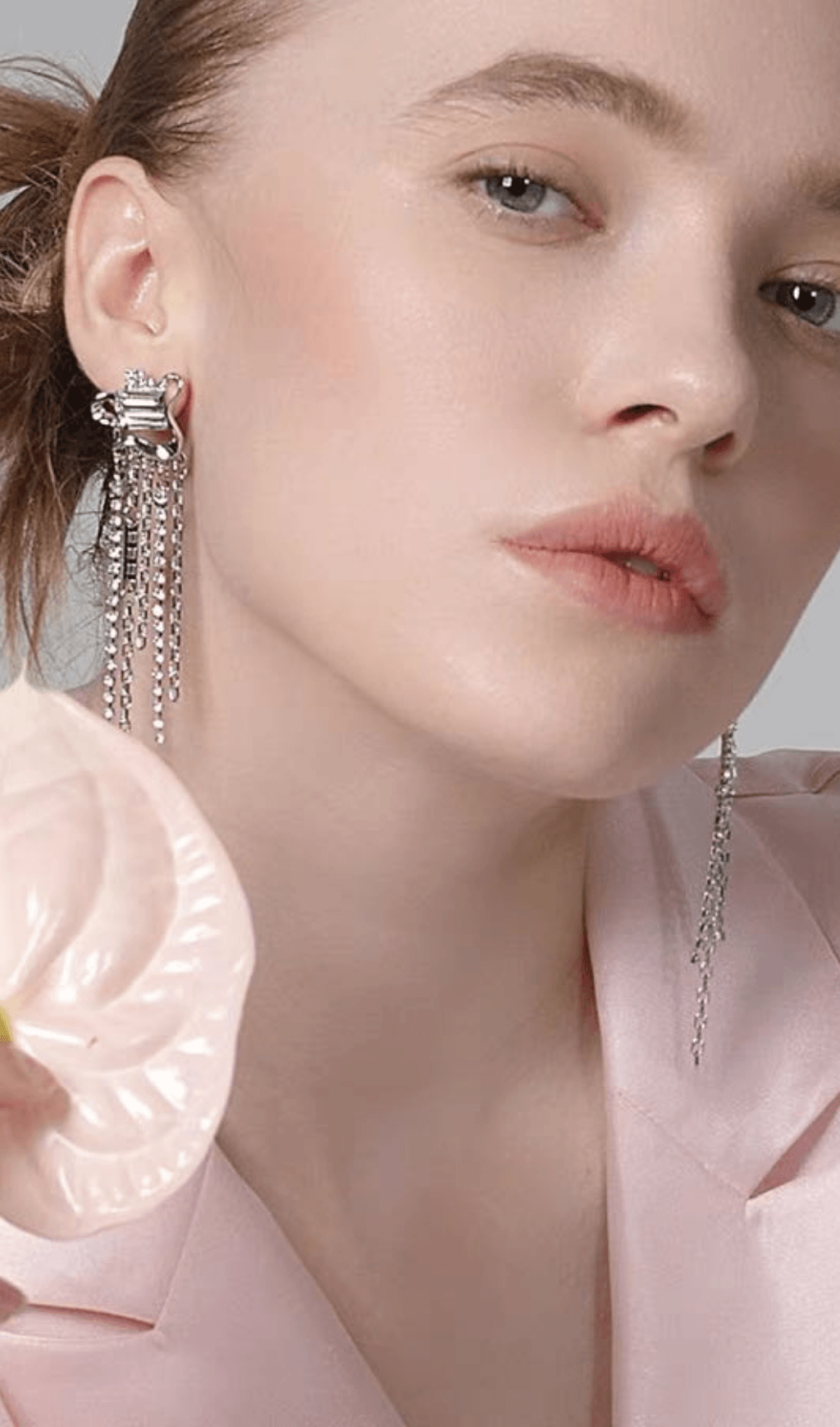 ZIRCON TASSEL DROP EARRINGS FOR WEDDING PARTY
