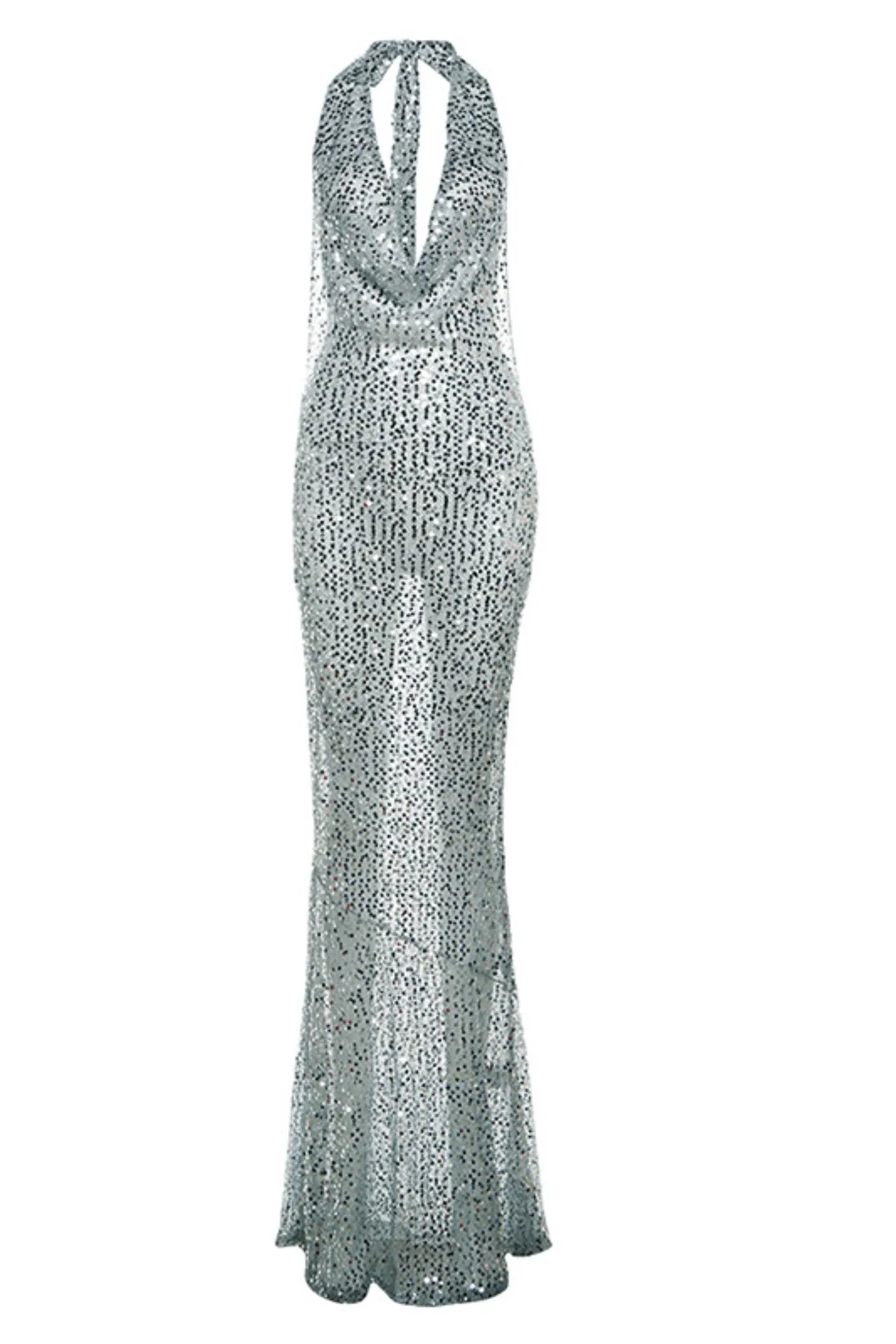 ZORA SEQUIN CROCHET MAXI DRESS PARTY
