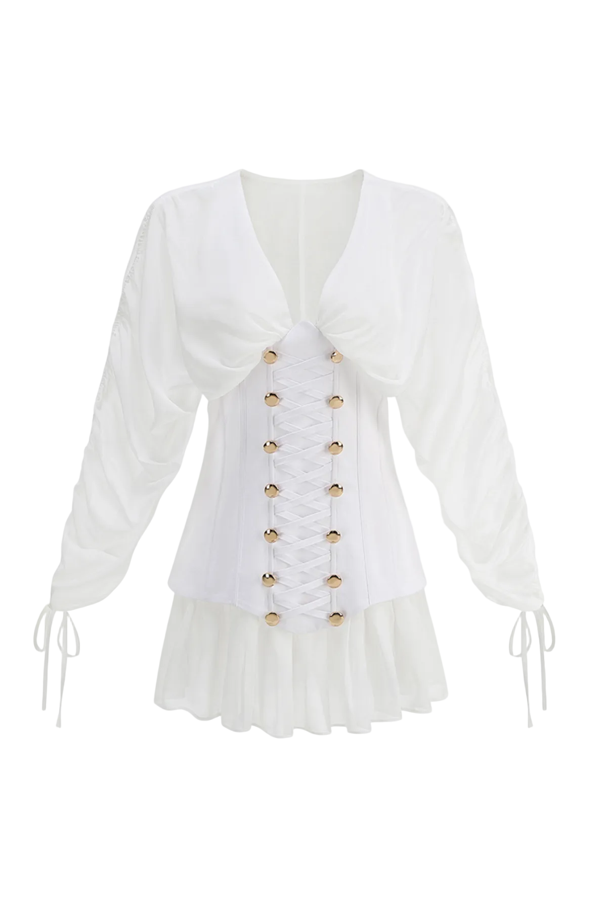 ZORION CORSET MESH MINI DRESS FOR PARTY