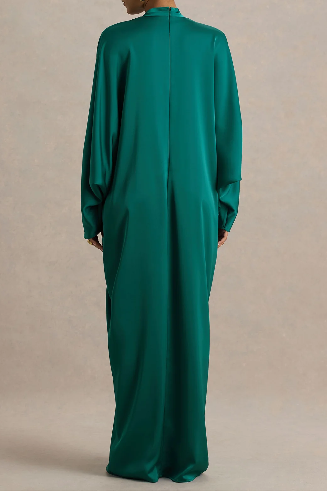 SATIN BATWING MAXI KAFTAN DRESS FOR PARTIES
