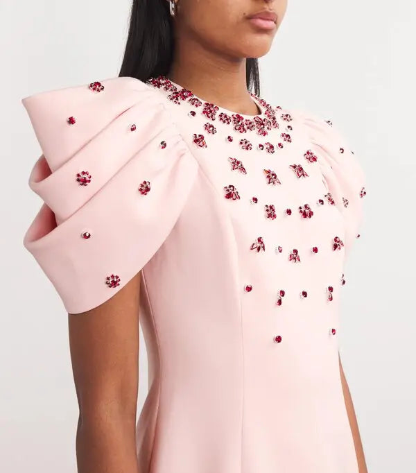 ROXANNE PINK CRYSTAL BODYCON GOWN