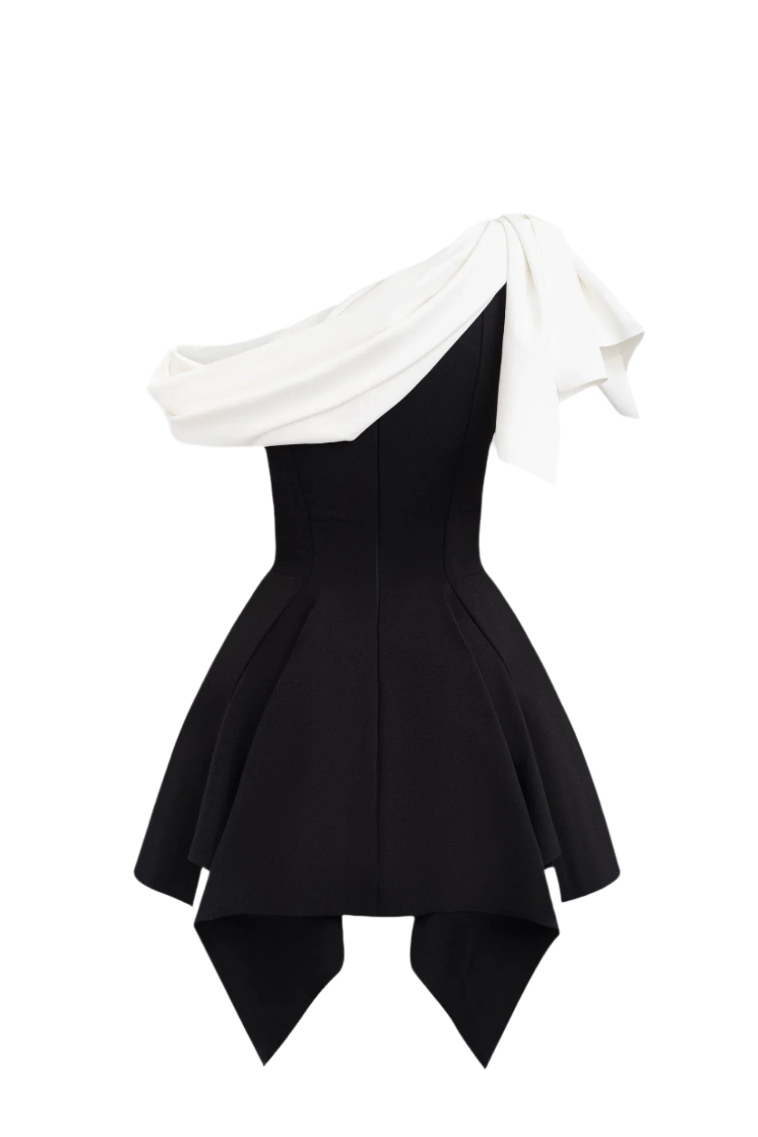 afbbf364-87f3-4c01-a95e-77e6ab407f97 ONE-SHOULDER BLACK MINI DRESS FOR EVENTS