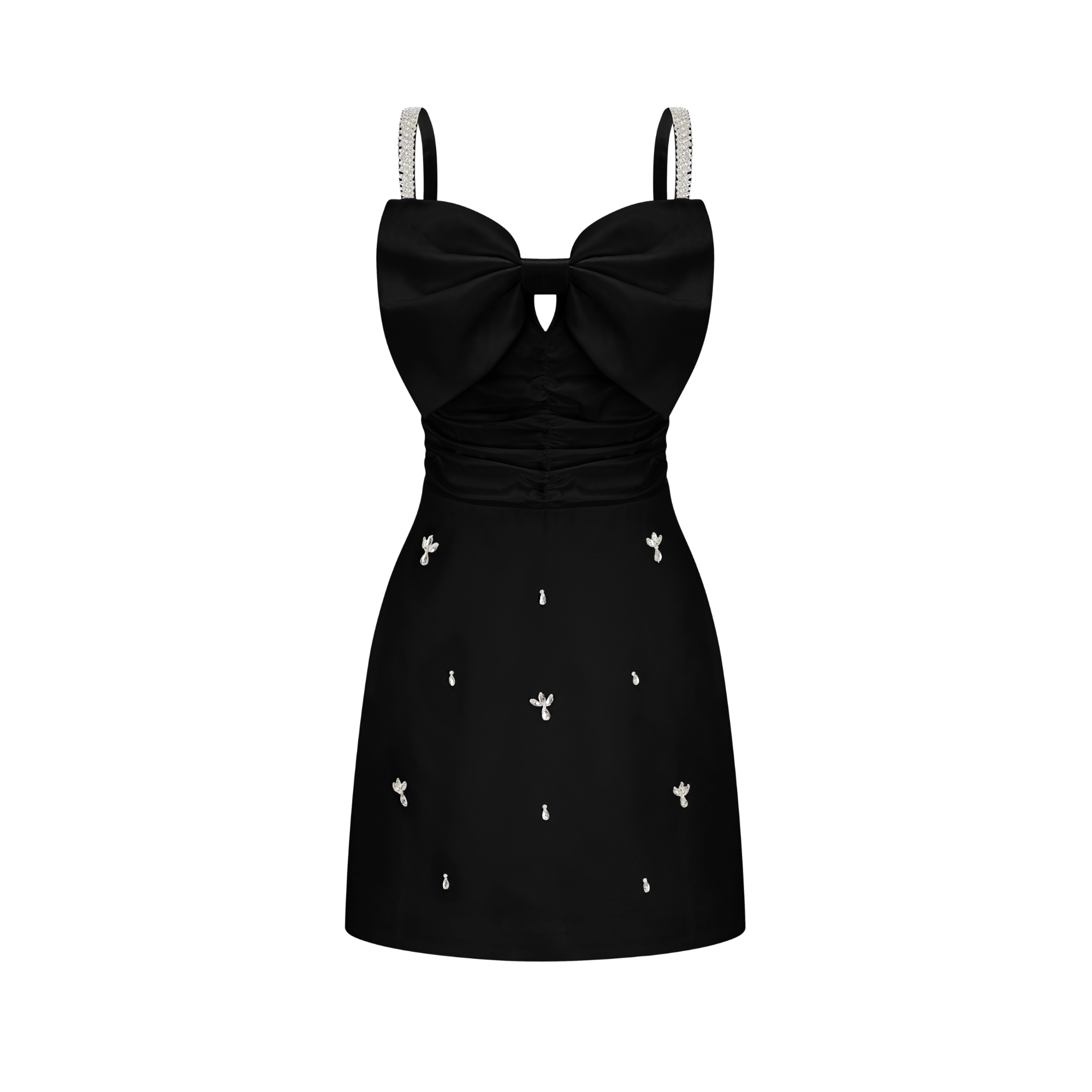 WHITE ANASTASIA MINI DRESS FOR COCKTAIL PARTY