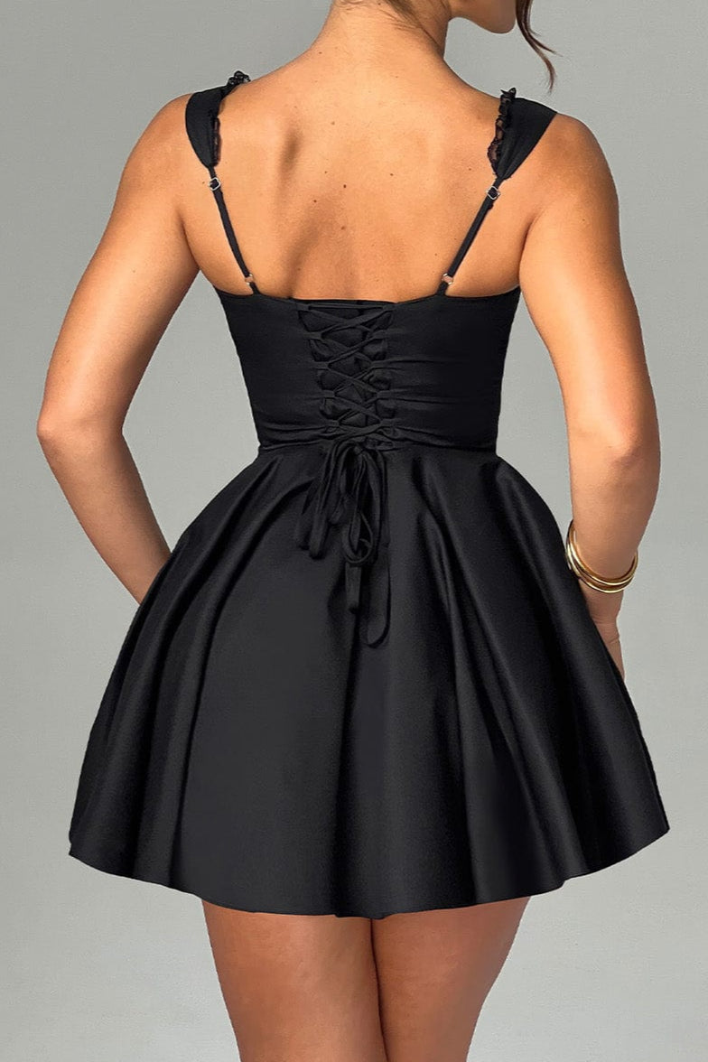 ANTONELLA MINI DRESS BLACK - BODYCON PARTY OCCASION