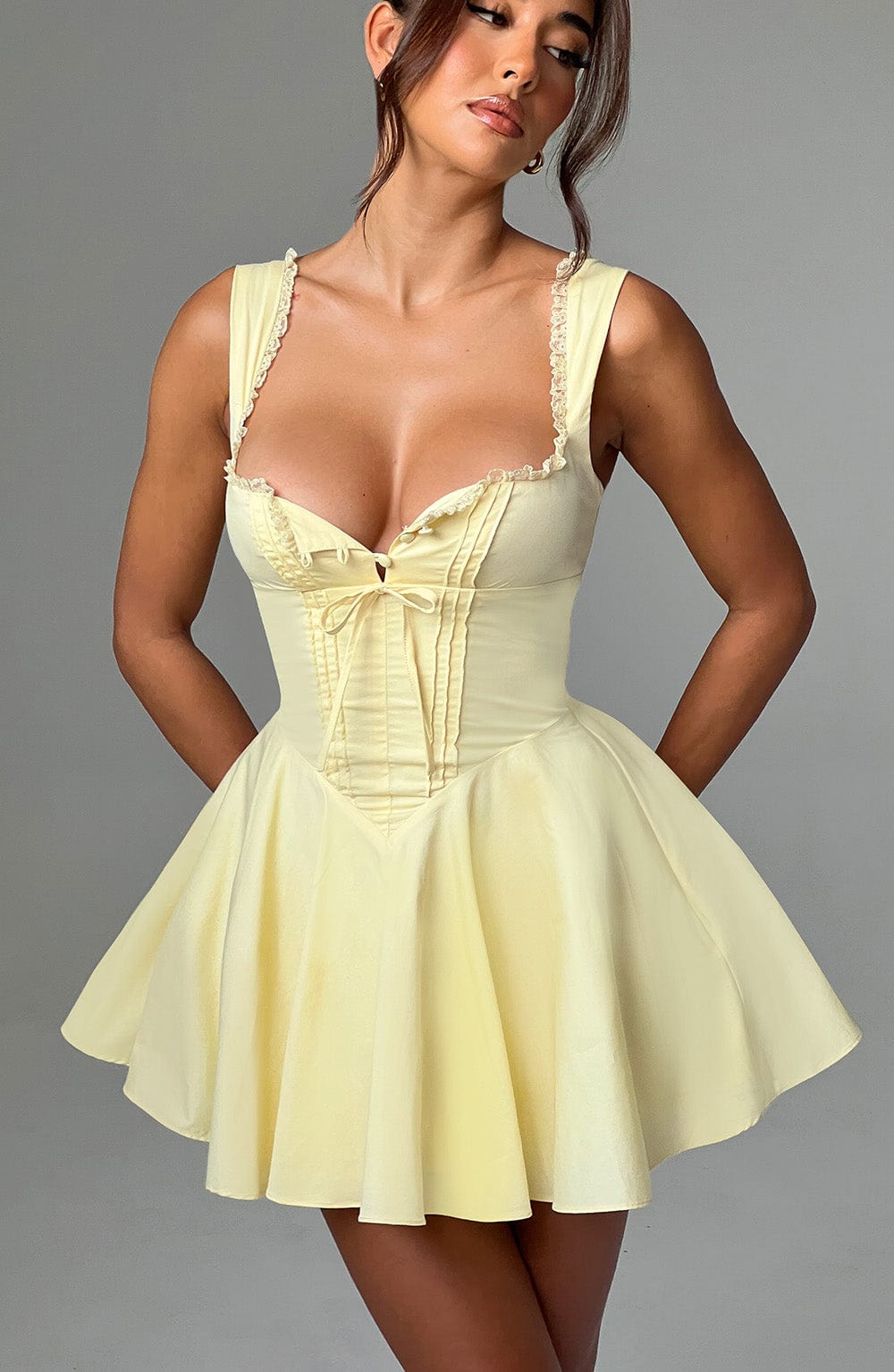 ANTONELLA LEMON MINI DRESS - SUNNY DAY PARTY