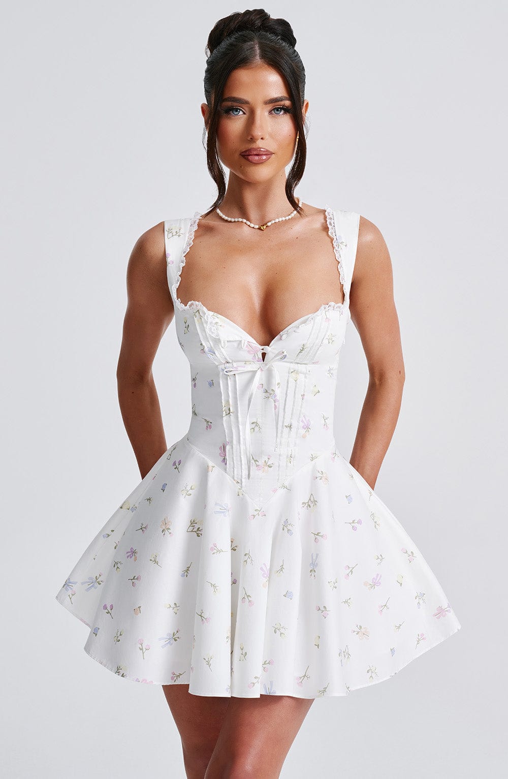 ANTONELLA FLORAL MINI DRESS FOR PARTY