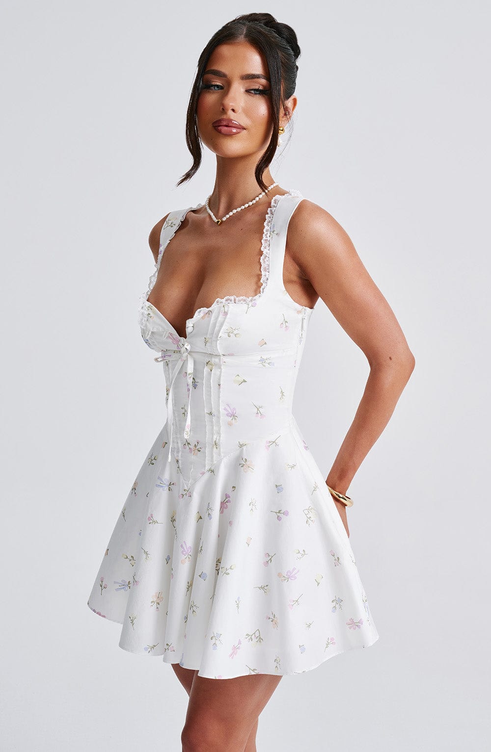 ANTONELLA FLORAL MINI DRESS FOR PARTY