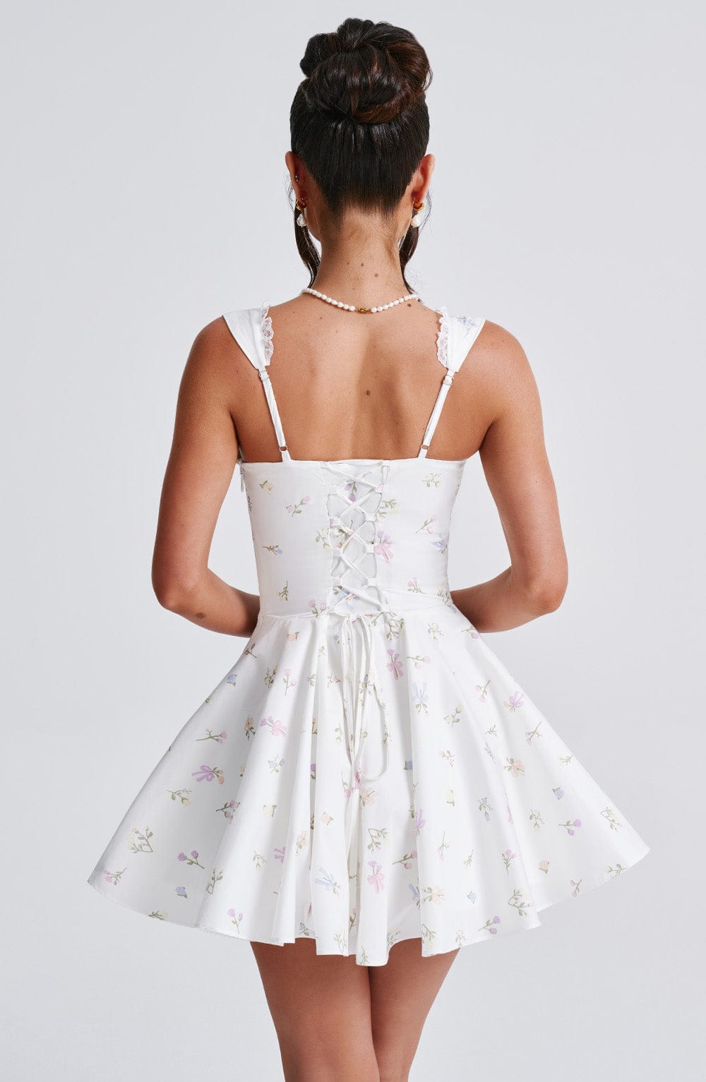 ANTONELLA FLORAL MINI DRESS FOR PARTY