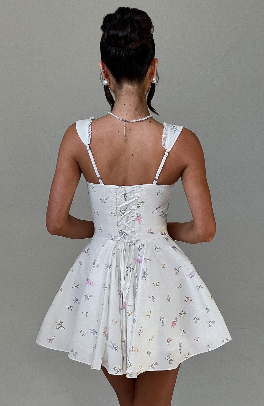 ANTONELLA FLORAL MINI DRESS FOR PARTY