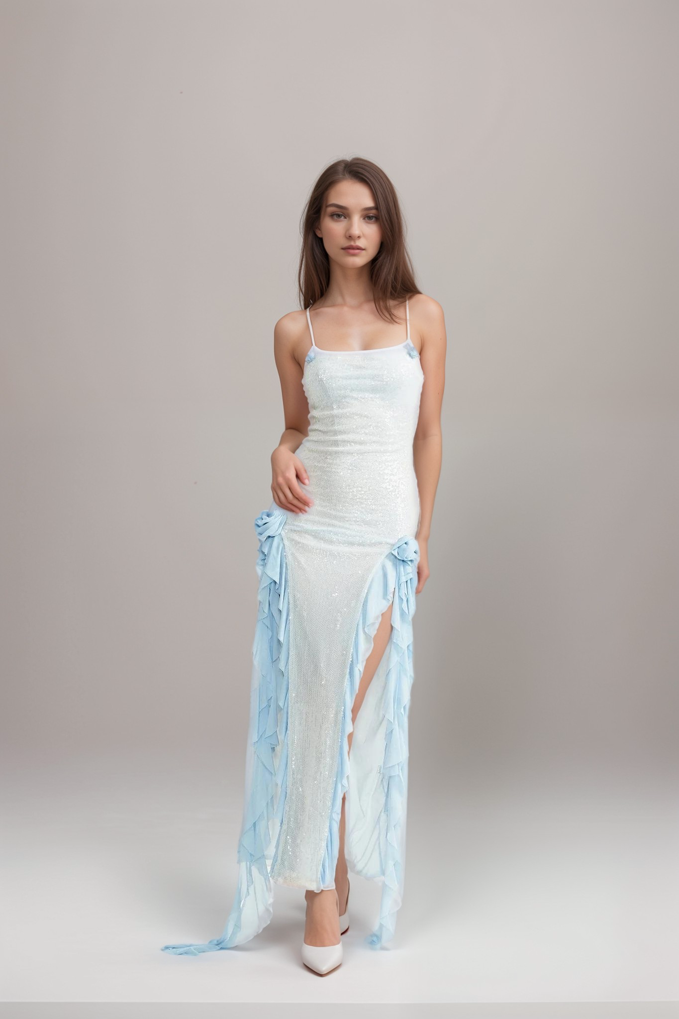ARIANNE RUFFLED DRESS FOR WEDDING GUEST