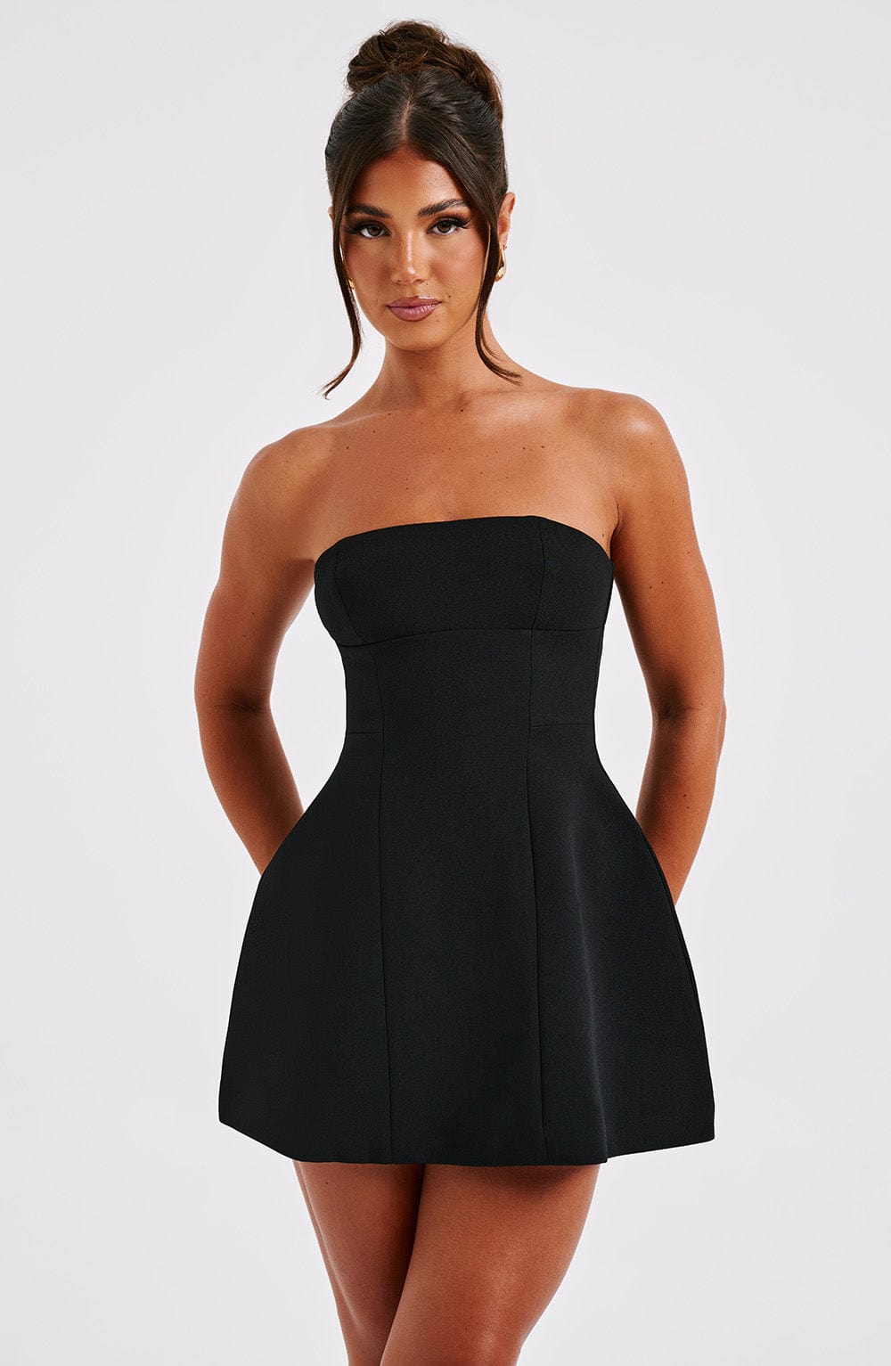 ASHA MINI DRESS BLACK - SLEEVELESS COCKTAIL PARTY