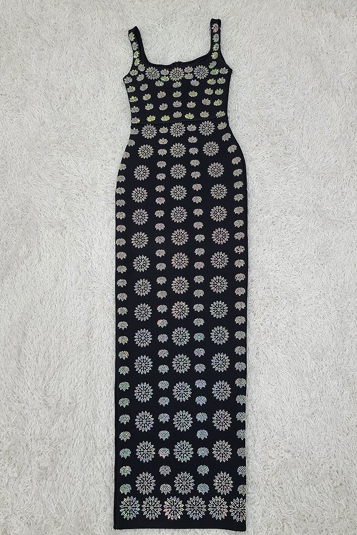 ISLA DIAMANTE MAXI BANDAGE DRESS COCKTAIL PARTY