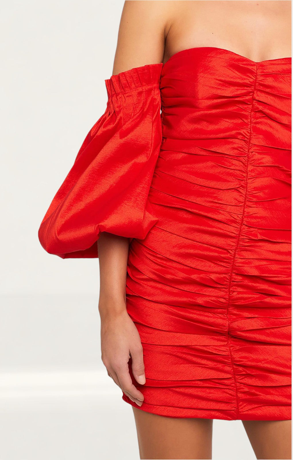 STRAPLESS RED MINI DRESS FOR PARTY NIGHT