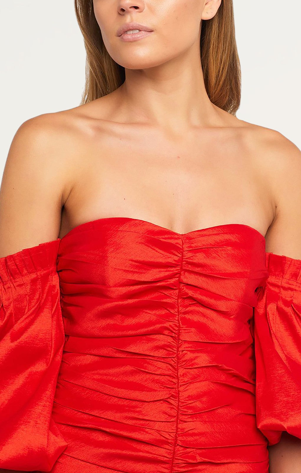 STRAPLESS RED MINI DRESS FOR PARTY NIGHT