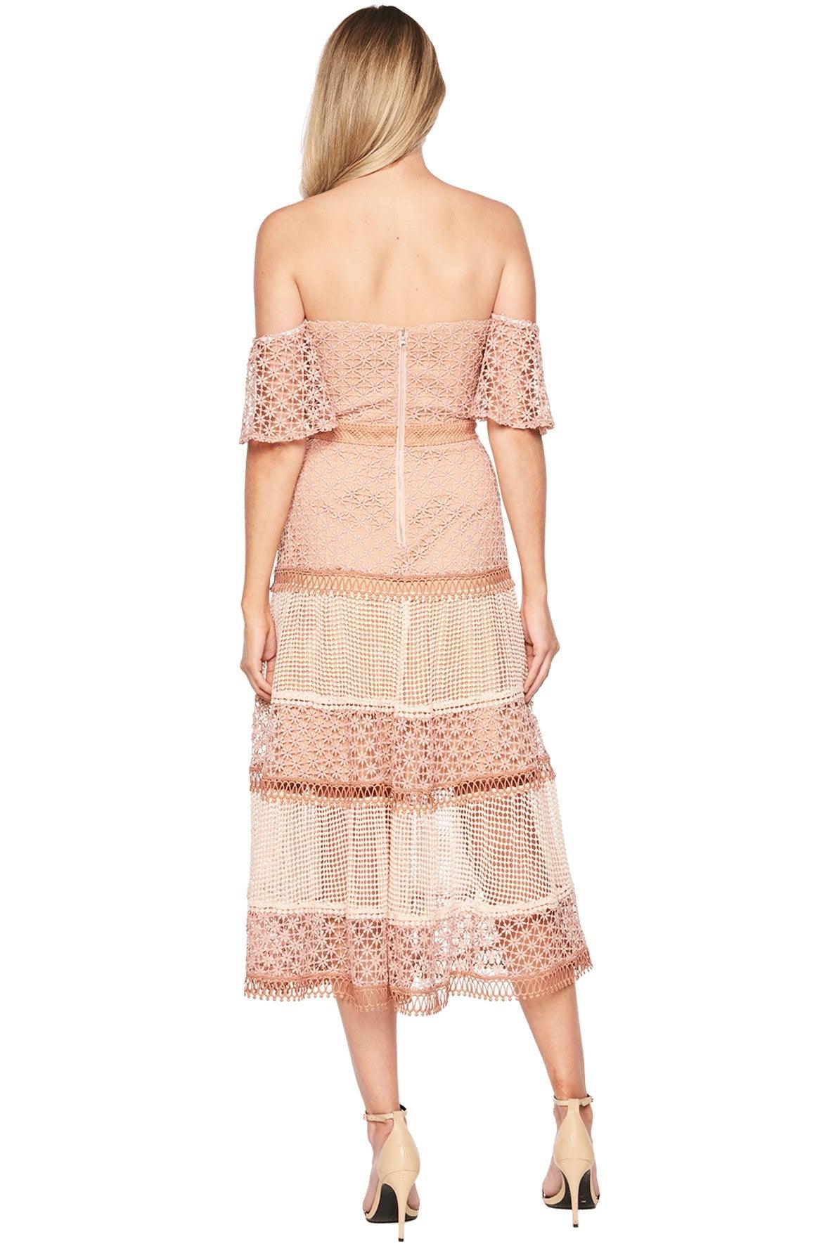 WOMEN'S LACE OFF-SHOULDER PARTY DRESS