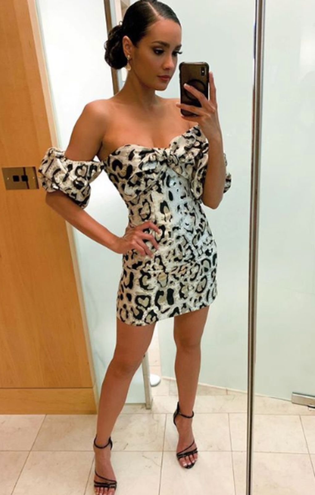 LEO BROCADE MIDI DRESS FOR EVENING