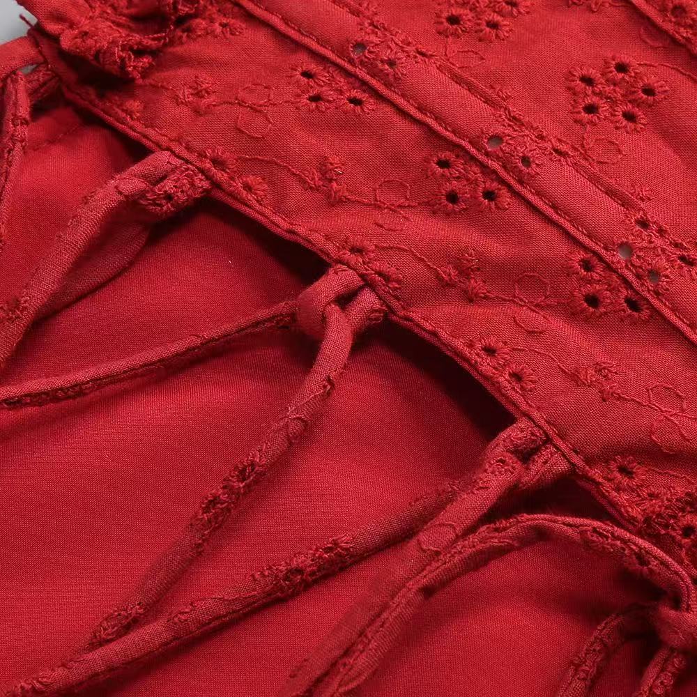 ELVA RED PLAYSUIT - DATE NIGHT BODYCON