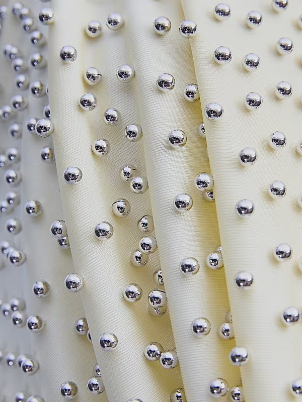HALTER BACKLESS BEADED MAXI DRESS FOR WEDDING