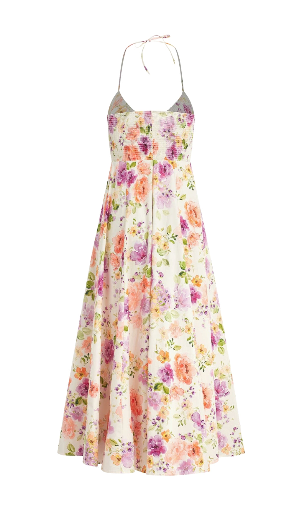 FLORAL HALTER MIDI DRESS, PINK, SUMMER WEDDING GUEST