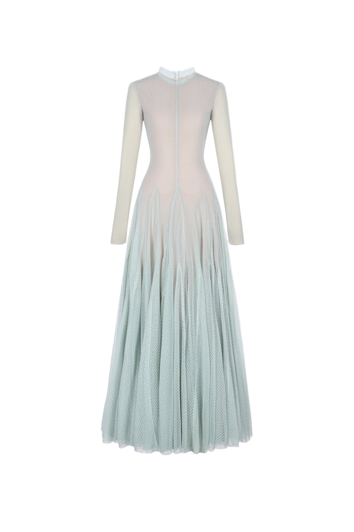 ANILA MINT MESH SLIM MAXI DRESS