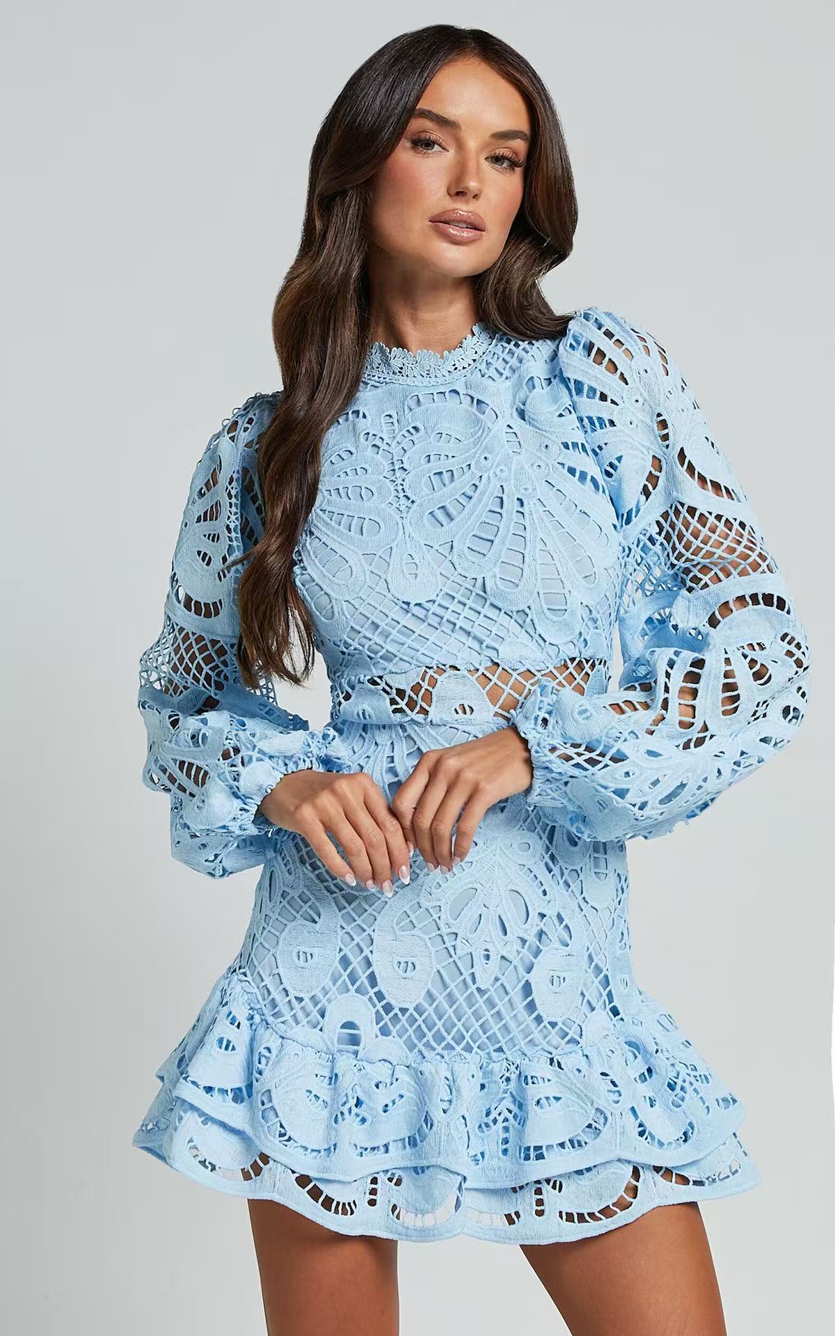 c3d42b24a4a0cc96e051ce7a7d5f3793_8f5337bd-fcbb-4c8b-9d64-4566e0fcc989 LONG PUFF SLEEVE LACE MINI COCKTAIL DRESS