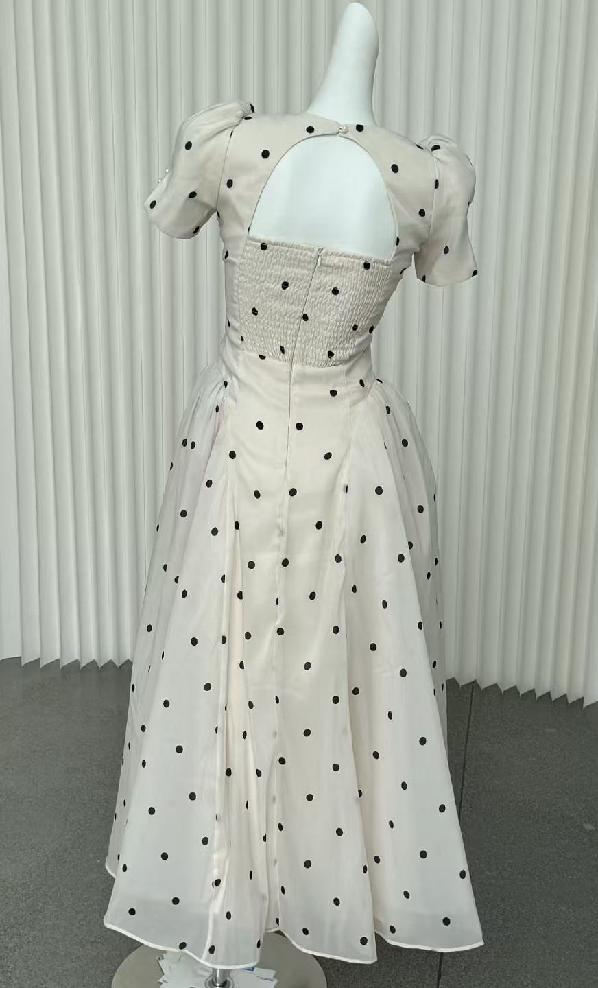 JAVANE POLKA DOT MAXI DRESS FOR WEDDING GUEST