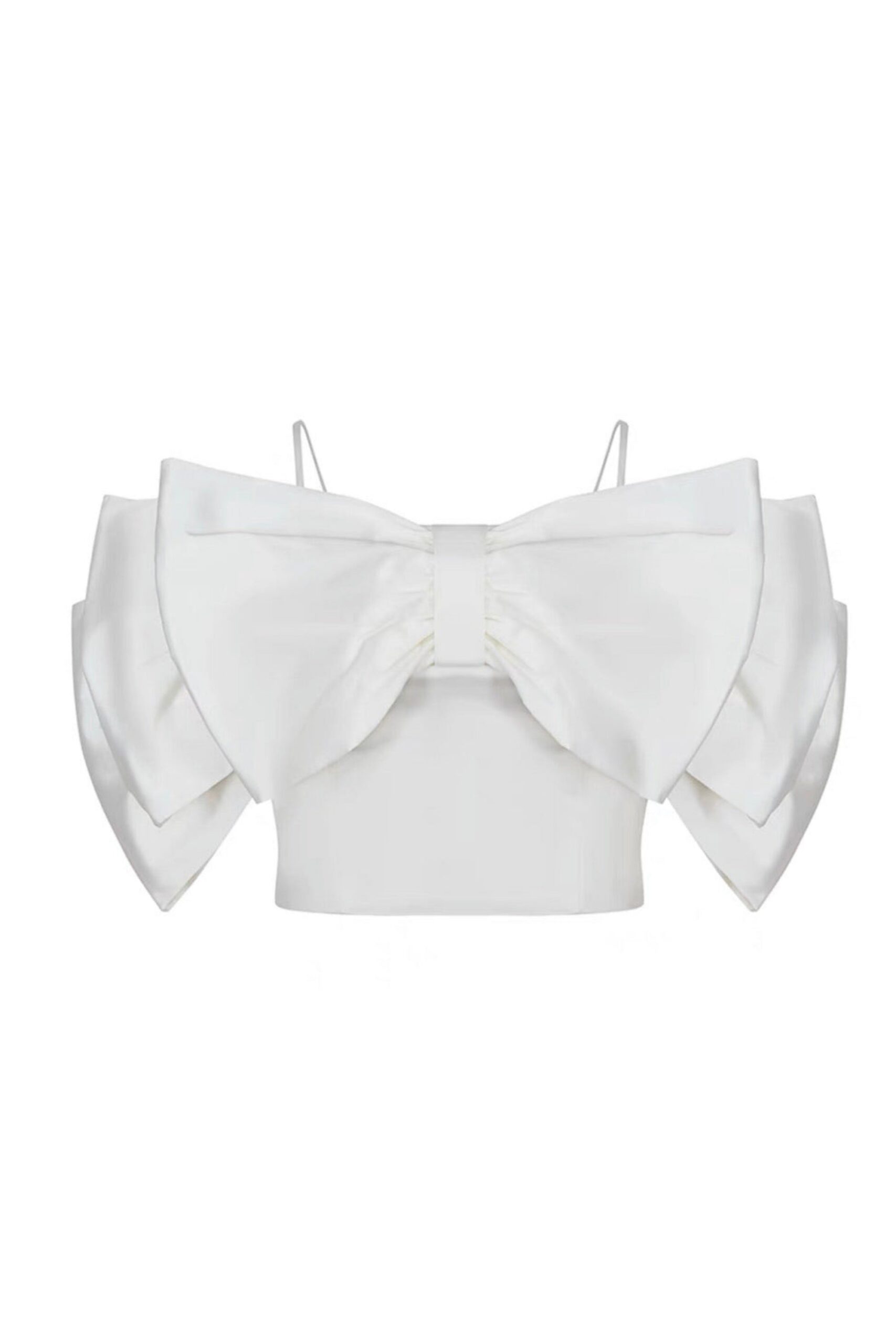 STRAPLESS BANDAGE MIDI DRESS FOR WEDDING GUEST WHITE