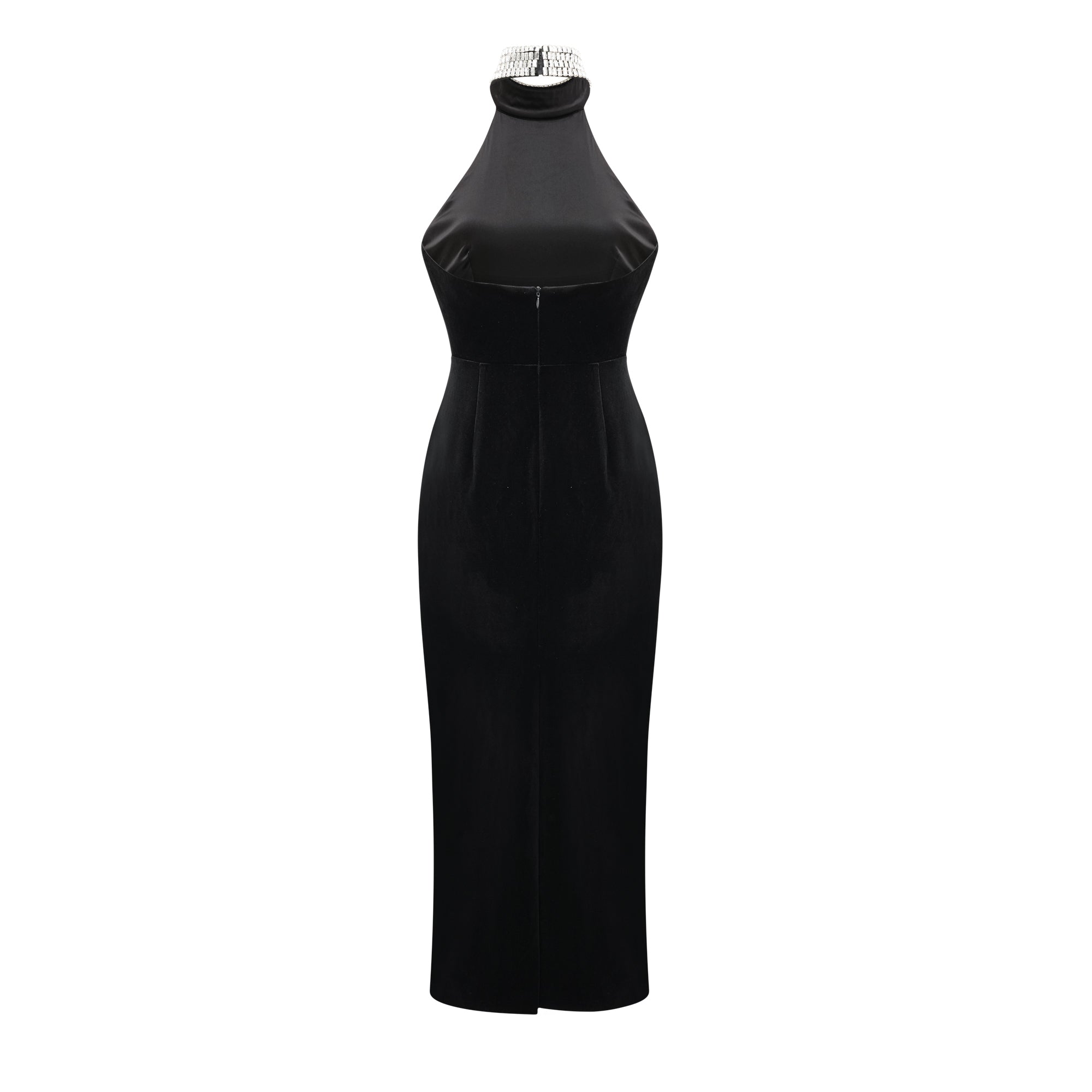 caisa-embellished-turtle-neck-black-dress-288985 EMBELLISHED TURTLE-NECK BLACK DRESS