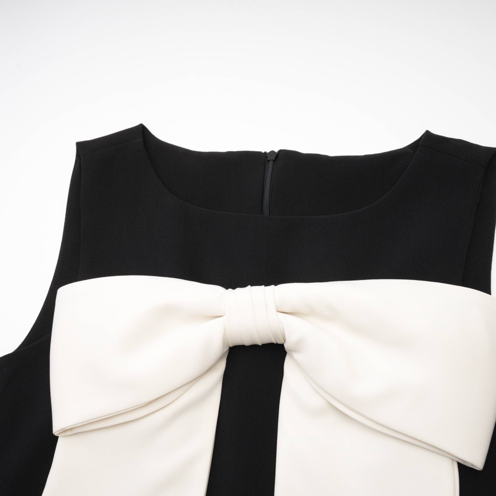 CAMILLEI BOWKNOT BLACK MINI DRESS FOR COCKTAIL PARTY