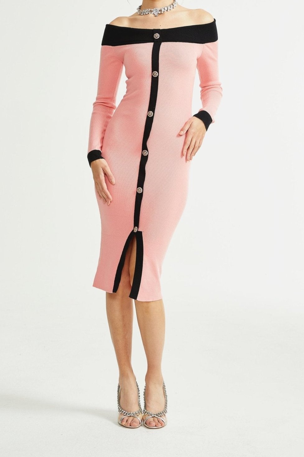 carine-pink-midi-dress-311118 CARINE PINK MIDI DRESS FOR WEDDING GUEST
