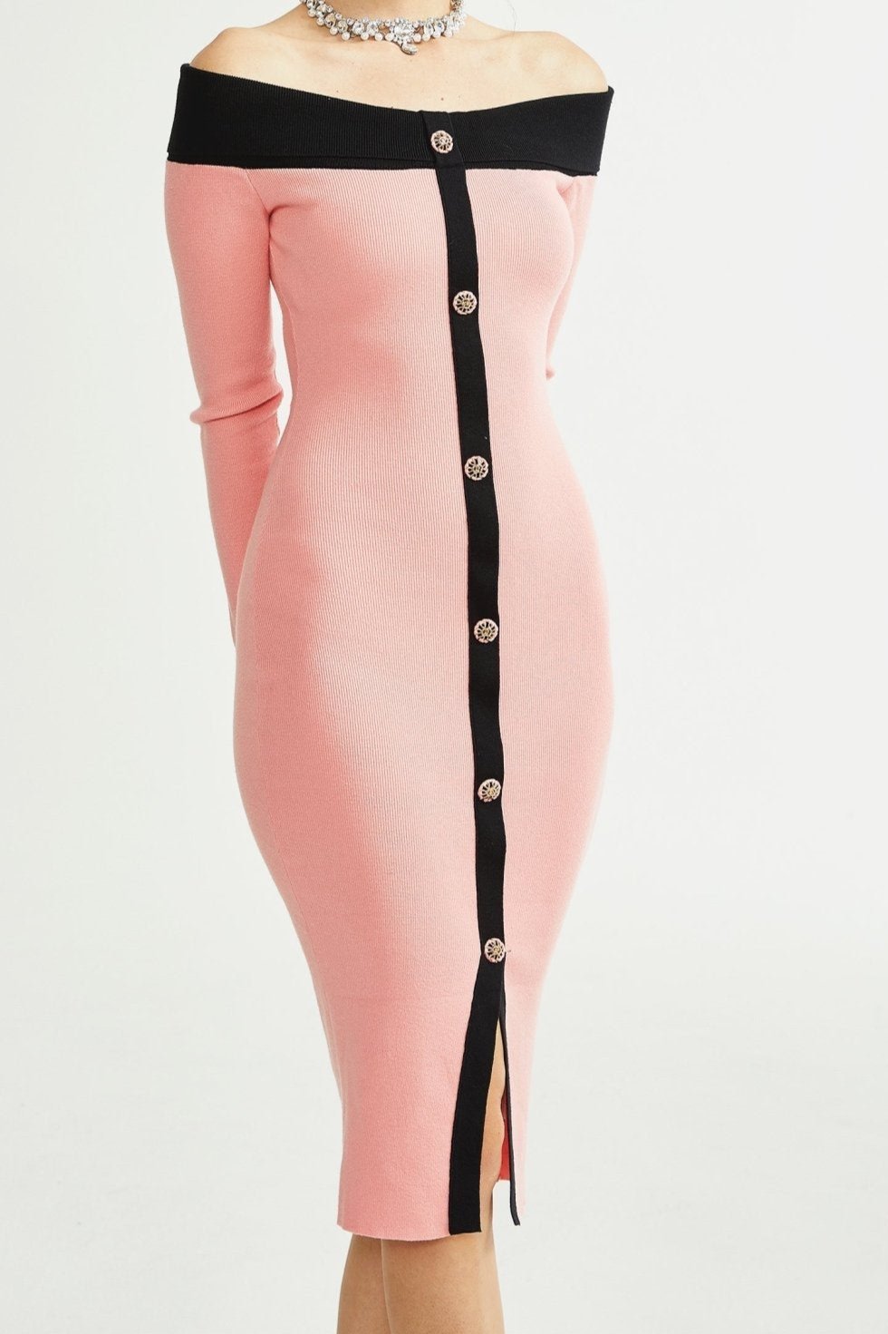 carine-pink-midi-dress-874850 CARINE PINK MIDI DRESS FOR WEDDING GUEST