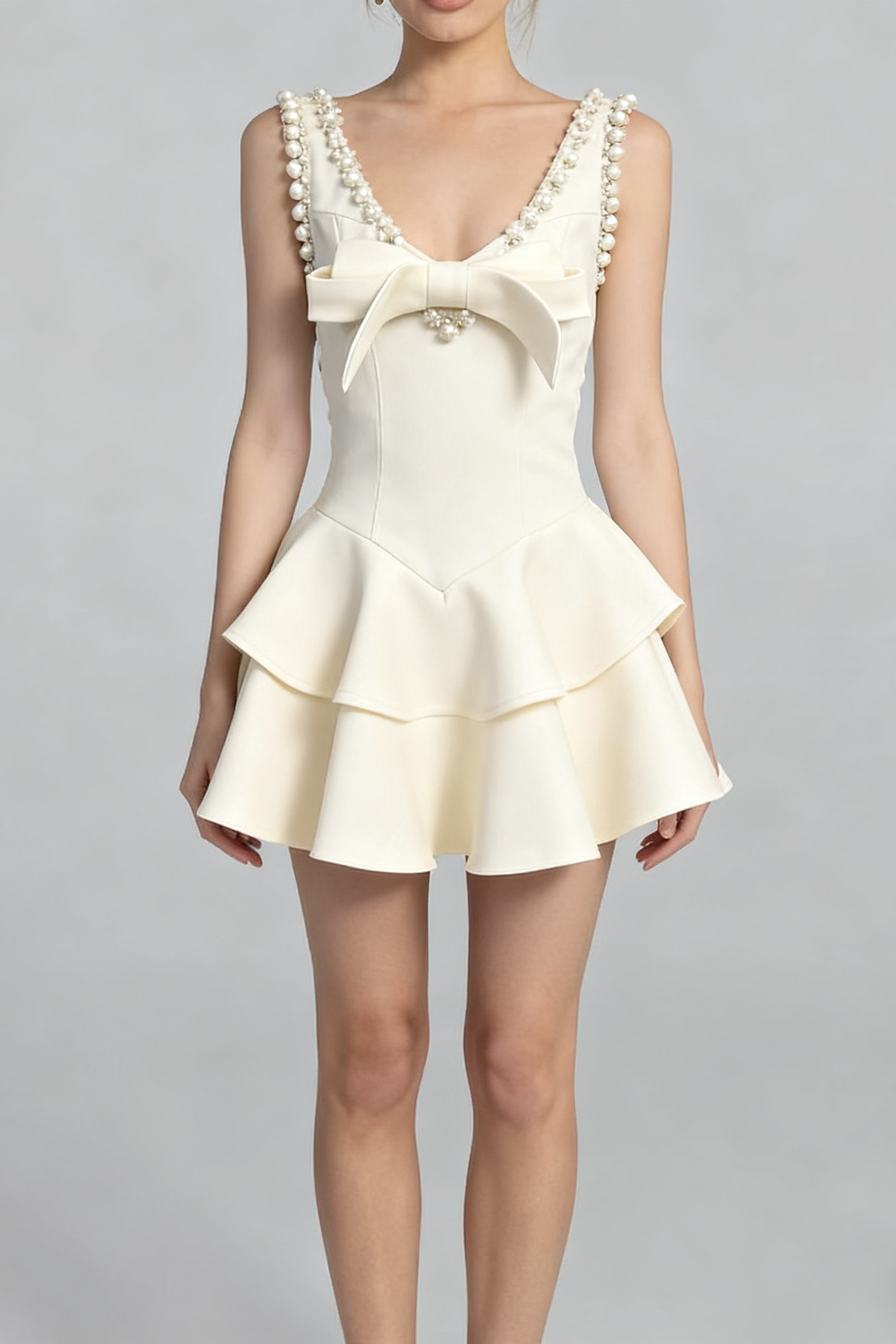 V-NECK SEQUIN MINI DRESS FOR PARTY